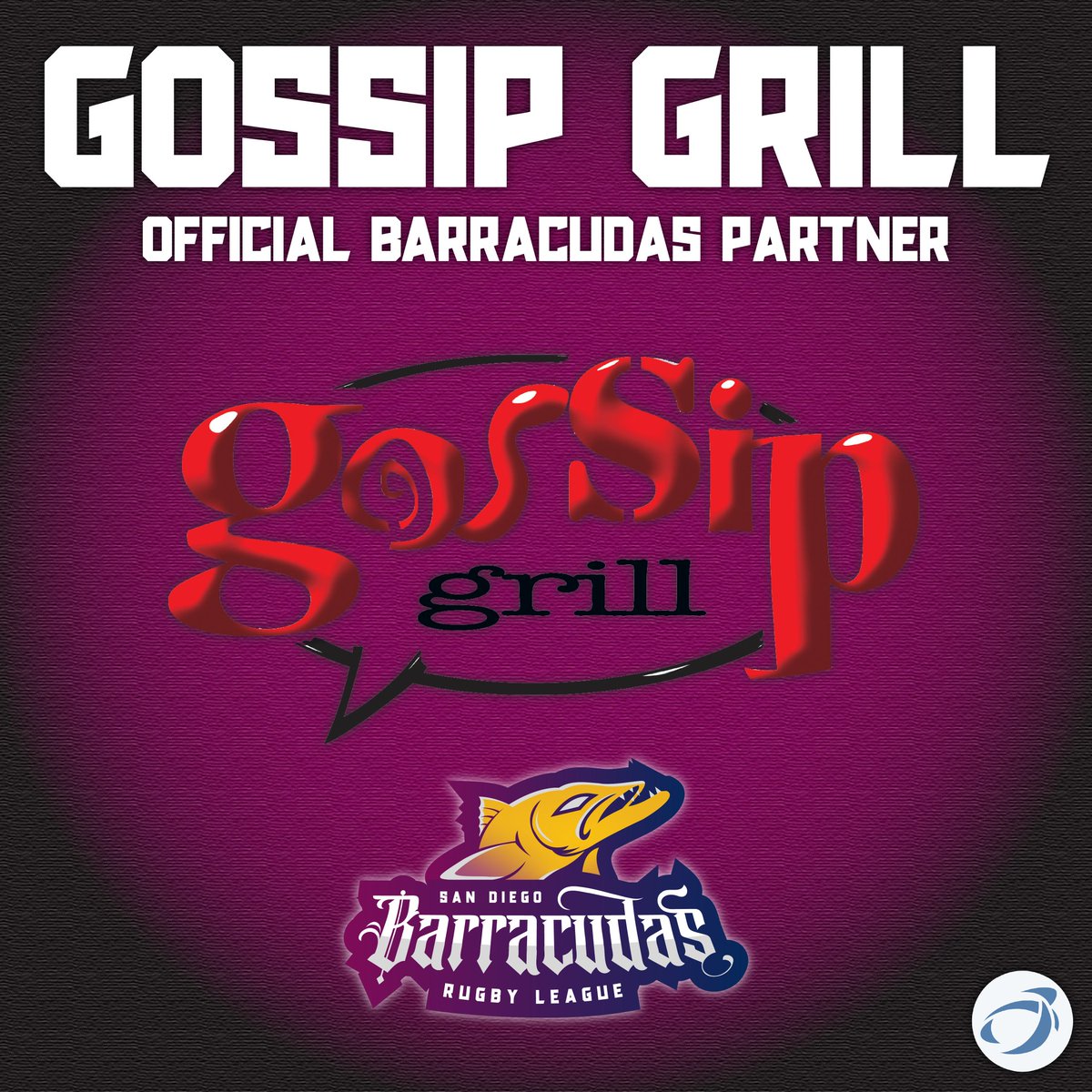 SD_Barracudas's tweet photo. Welcome the latest 2023 official Barracudas partner... @GossipGrill!

There will be sponsoring our women in 2023, and follow the link for a sneak peek of our first event together!

https://t.co/uUbubhrF50

#womensrugby #rugbyleague #rugby #cudasmakingwaves #socal #sandiego https://t.co/ckKXAE9LTj
