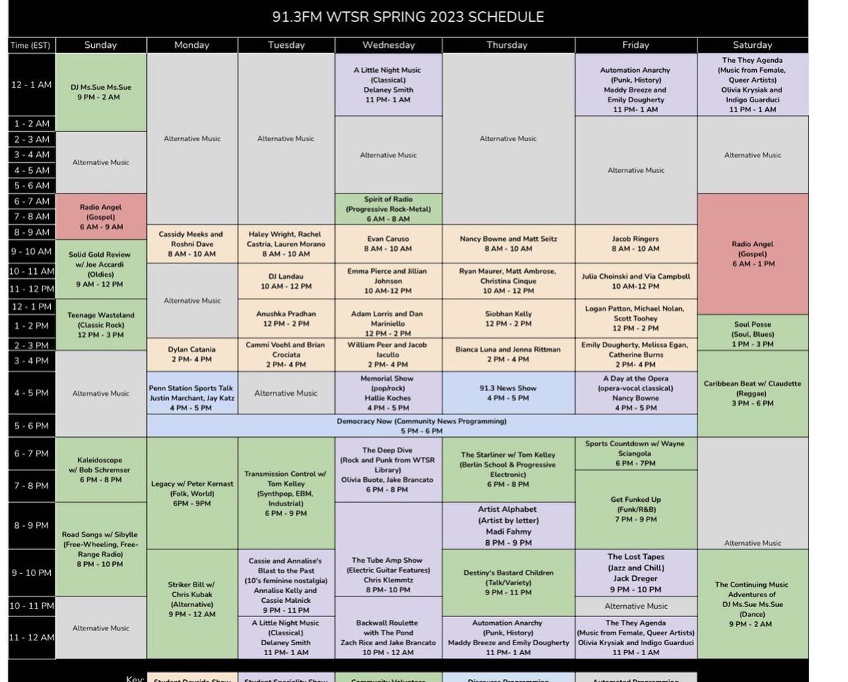 UPDATED SPRING SCHEDULE!! 

#openyourmind
