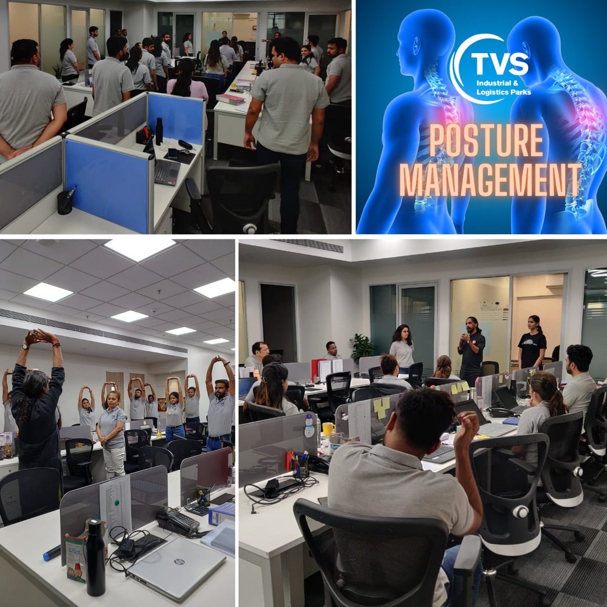 TVSILP's tweet photo. At TVS ILP, we look to strike a balance between work, wellness and fitness. 

A Posture Management Workshop was conducted on the 6th  Jan 23 at our Lower Parel office. 

Also, Dr Ramnath Subramaniam and Smriti Shetty, Senior Manager, participated in the Tata Mumbai Marathon '23. https://t.co/0HhgnSonX4