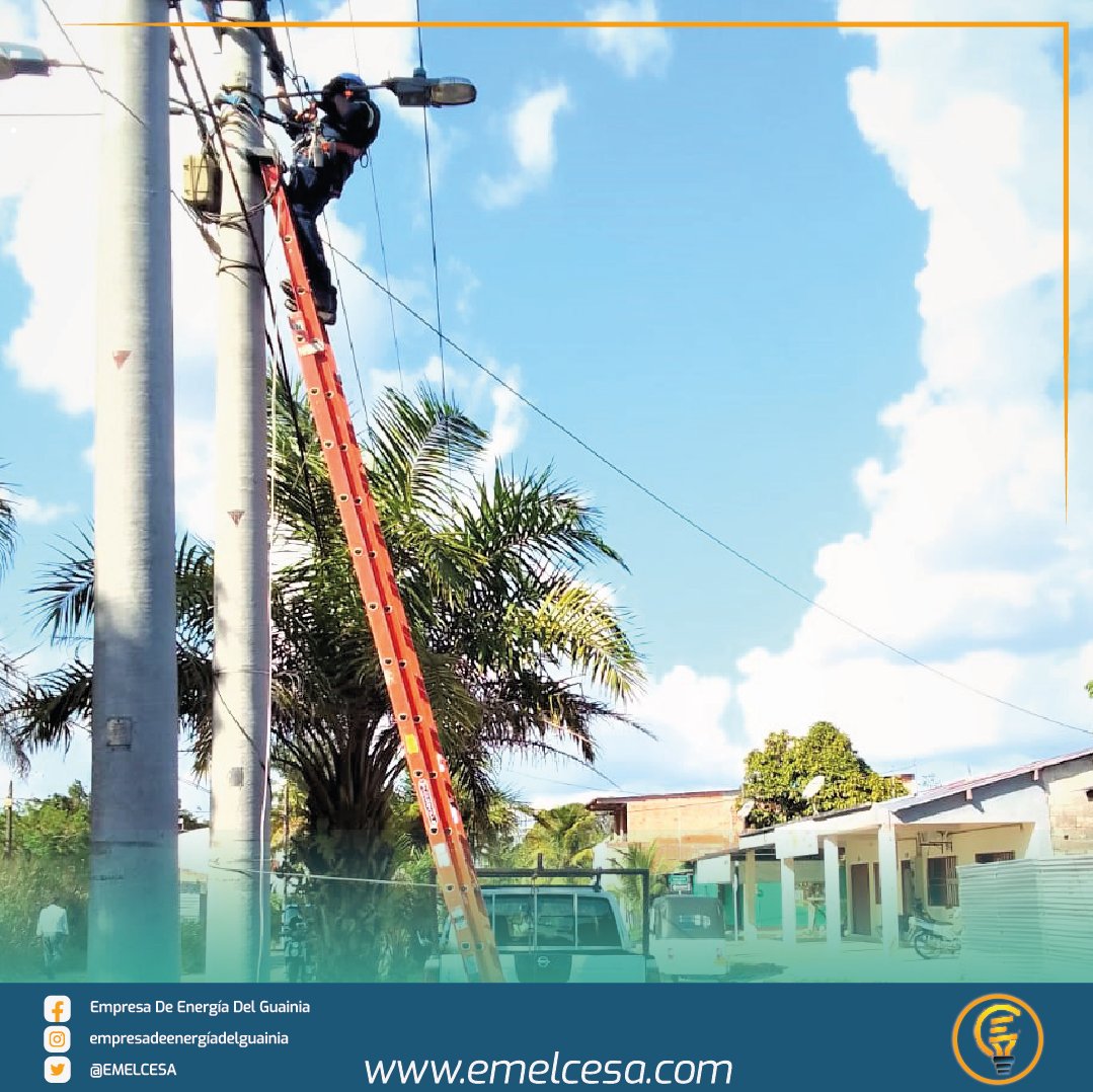 EMELCESA's tweet photo. 🆕 Iniciamos labores de #mantenimiento y reparación 🛠 del #alumbrado público 💡en el Municipio de #Inirida comenzamos con el barrio la #Esperanza ✔
#EmelceSA
#NuncaParamos https://t.co/RkXVOnz6er