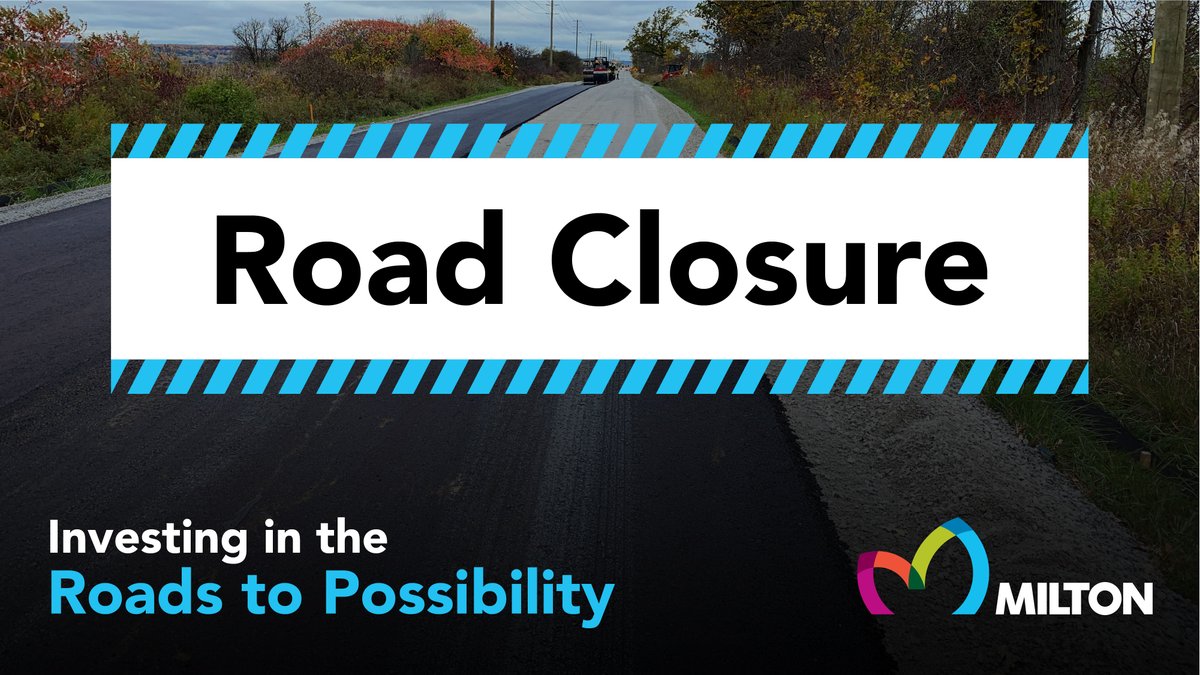 TownOfMiltonON's tweet image. Road closure: Appleby Line, from 14 Side Road to Derry Road, will be closed on Feb. 2 from 8 a.m. to 4 p.m. 🚧

This is to allow for hydro pole replacement. Traffic can use Bell School Line to 14 Side Road as an alternative route.

Thank you for your patience, #MiltonON!