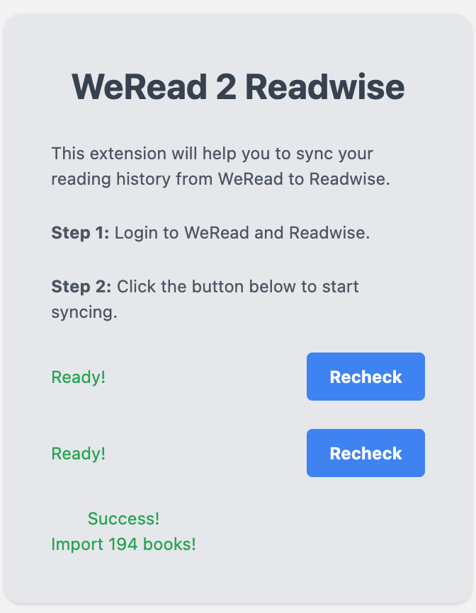 Holegots on Twitter "小整个活， 实现把微信读书的 Highlight 全自动导入到 readwise 中的