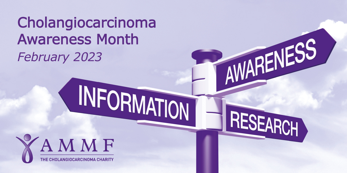 #Cholangiocarcinoma Awareness Month starts tomorrow! Make sure to LIKE, COMMENT and SHARE all #AMMF's posts to keep us popping up in your newsfeeds throughout February. #FebruaryCCAwareness #bileductcancer