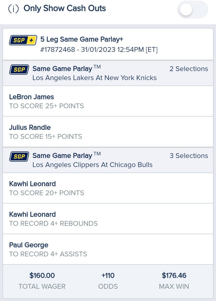 SportsProphecy4's tweet photo. Sports Prophecy ladder challenge 🪜 Day 4

$20 to 20,000 in 10 days

Here's day 4, $160 bet 👇 https://t.co/SZIyHBv506