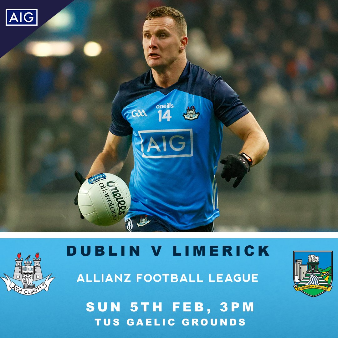test Twitter Media - Our Senior Footballers are back in Allianz League action this Sunday afternoon away to Limerick 👕

➡️ https://t.co/qBsQSKQrMp

#UpTheDubs https://t.co/FpqE7maQeE