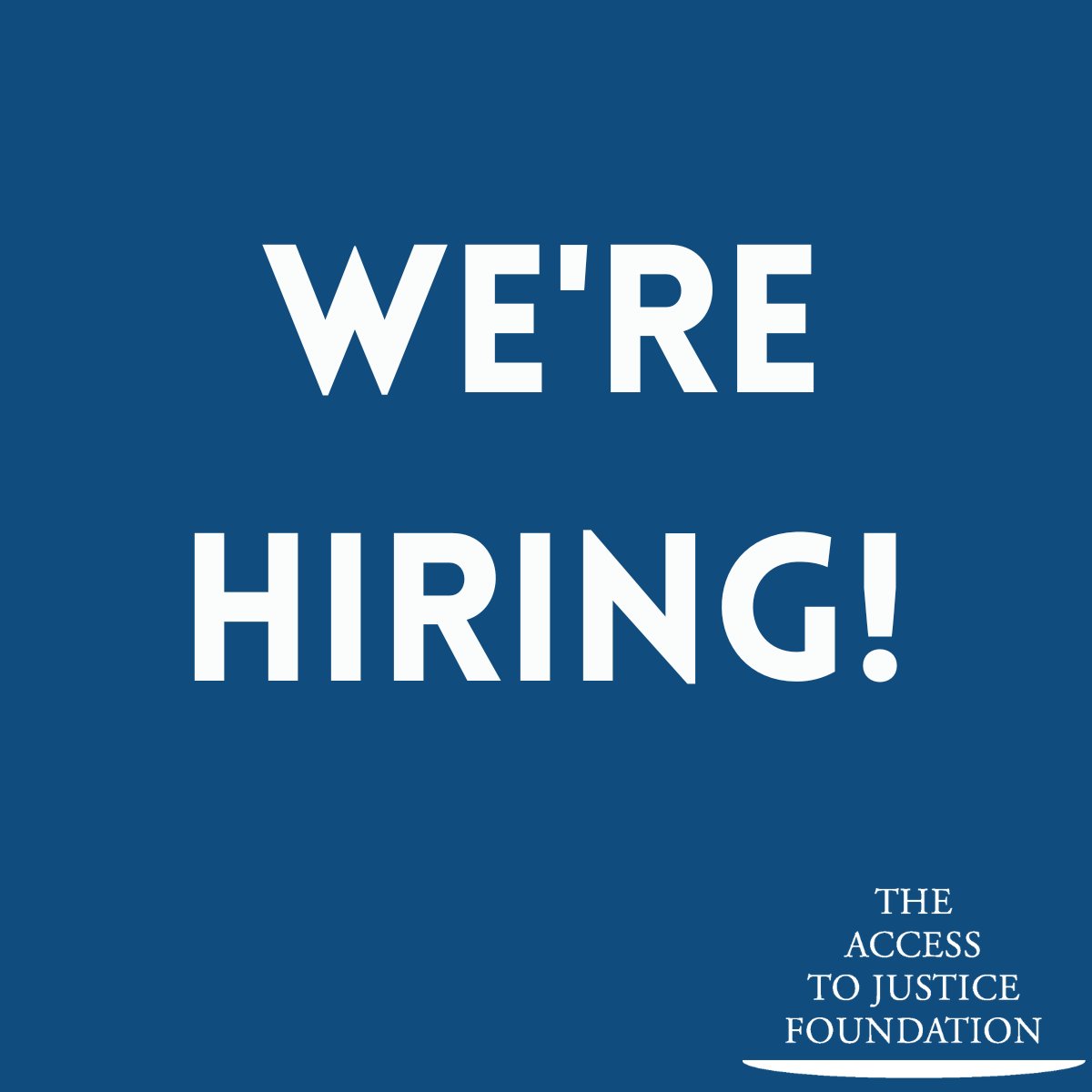 Shabana Aslam (@shabanaaslam) on Twitter photo If you are interested in working for an organisation committed to access to justice and want to be part of a great team getting vital funding to the advice sector, then look no further! We are recruiting for a Senior Grants Officer: charityjob.co.uk/jobs/the-acces…
<a href="/Access2JusticeF/">The Access to Justice Foundation</a> If you are interested in working for an organisation committed to access to justice and want to be part of a great team getting vital funding to the advice sector, then look no further! We are recruiting for a Senior Grants Officer: charityjob.co.uk/jobs/the-acces…
<a href="/Access2JusticeF/">The Access to Justice Foundation</a>