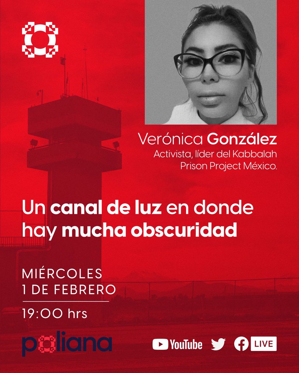 #KabbalahPrisonProjectMéxico, es una organización que tiene presencia en diferentes centros penitenciarios del país, en los que ayuda a los privados de la libertad a transitar la reclusión desde un lugar espiritual.

¡Nos vemos mañana miércoles 1ro de febrero 7:00pm!