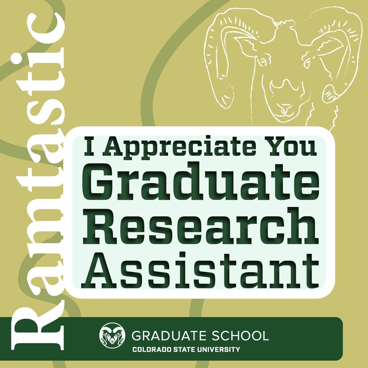 GradSchoolCSU's tweet photo. Have you shared some Graduate Student Appreciation this week? Here's your opportunity! Share one of these images and tag a #GradSchoolCSU student you appreciate 🎉🥳🎊 https://t.co/5nqmrxOq4f