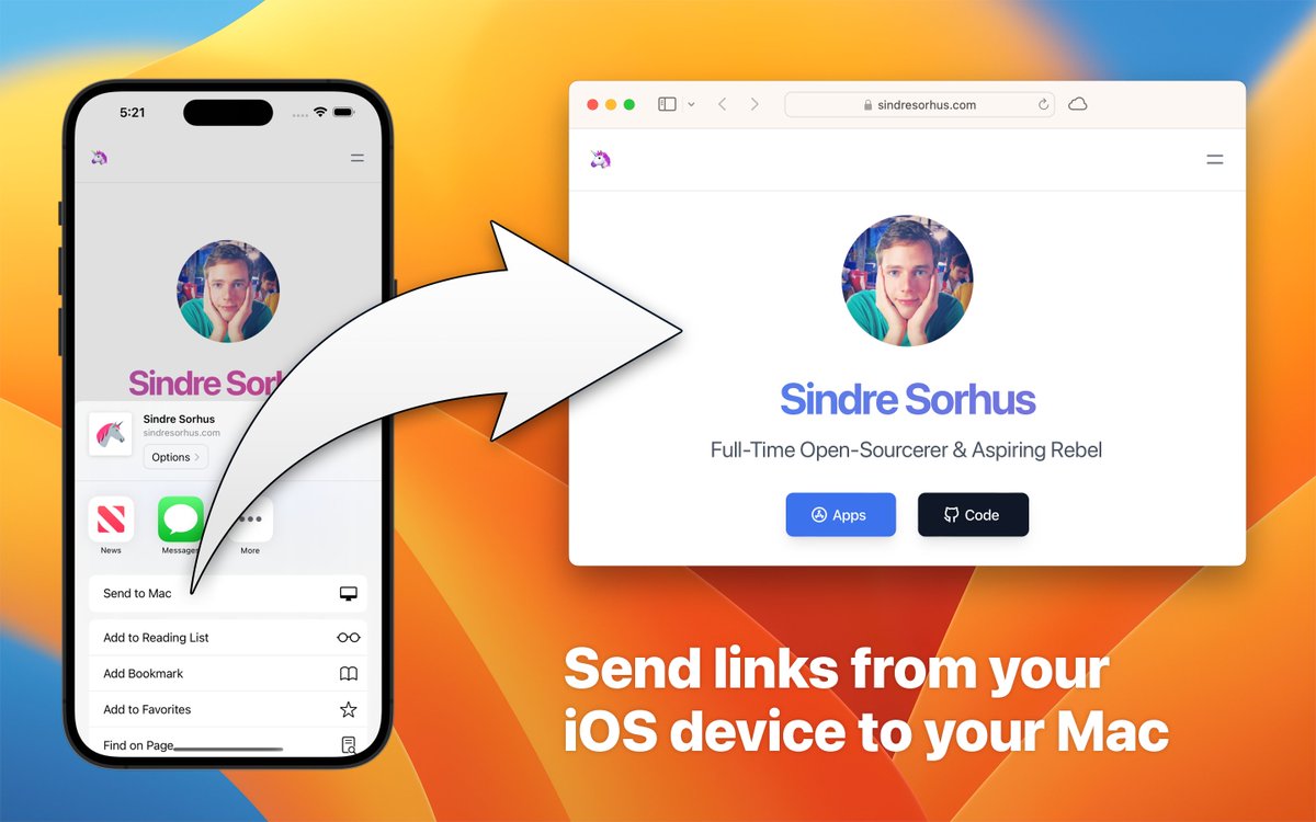 Sindre Sorhus tweet media