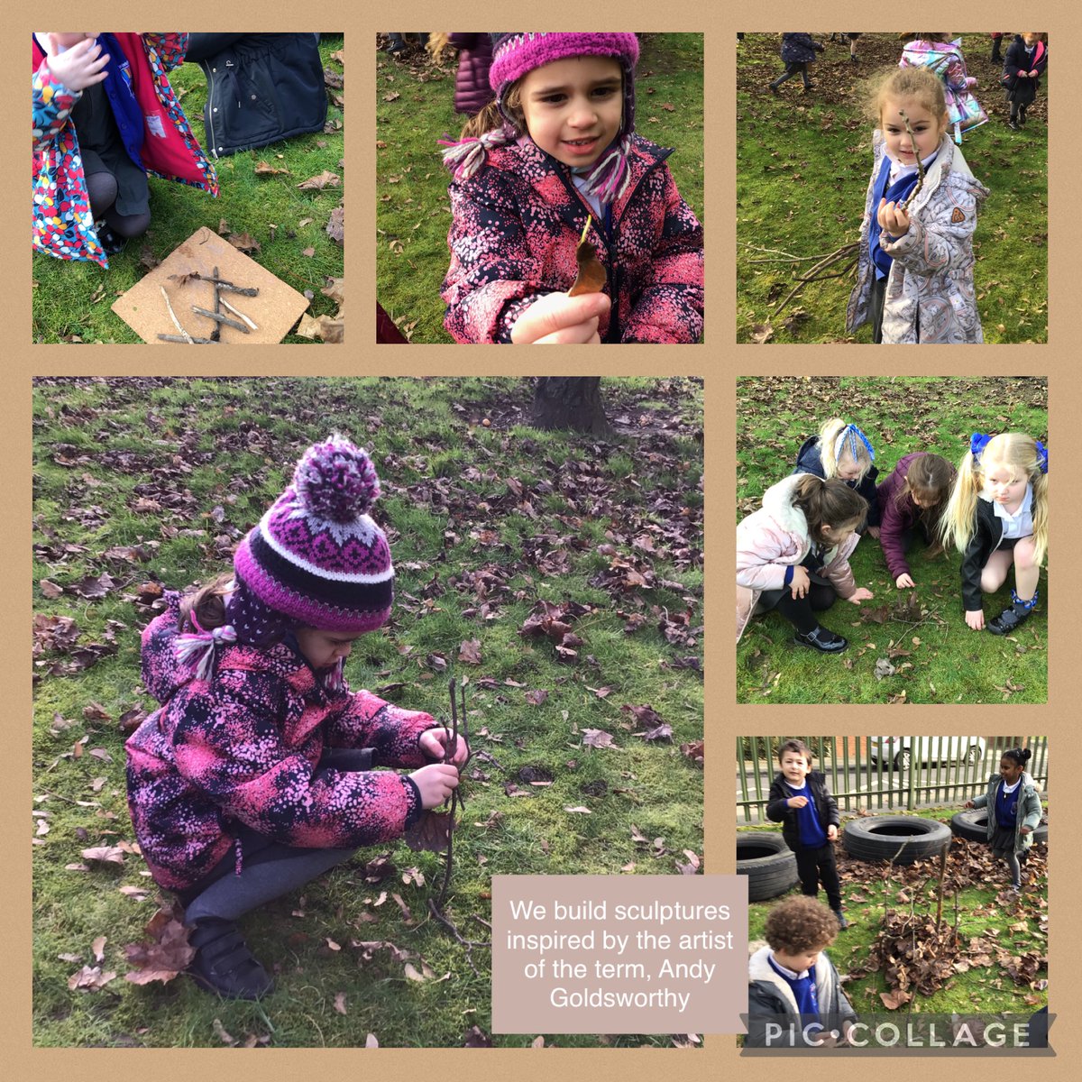 MrsHalsall02's tweet photo. We brave the weather to create natural art in our wonderful outdoor area. We create sculptures and artwork inspired by Andy Goldsworthy. #WWPAART #WWPAEYFS https://t.co/0JzGFXRLMf