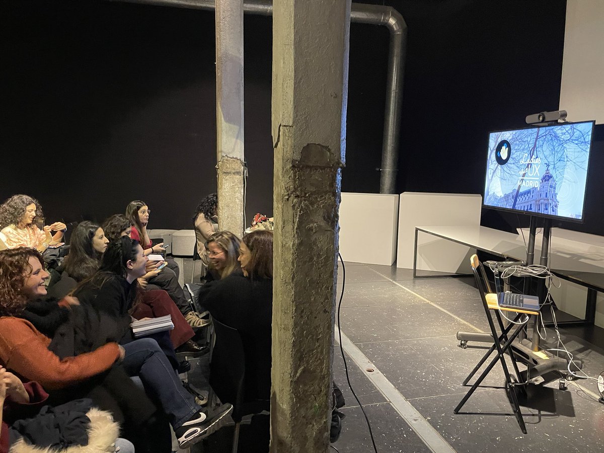 LadiesthatUX_MA's tweet photo. Comienza en breve nuestro evento de enero sobre diseño estratégico en  el espacio de #dimad #mataderodemadrid #LTUX_MAD https://t.co/Jv3jErylP0