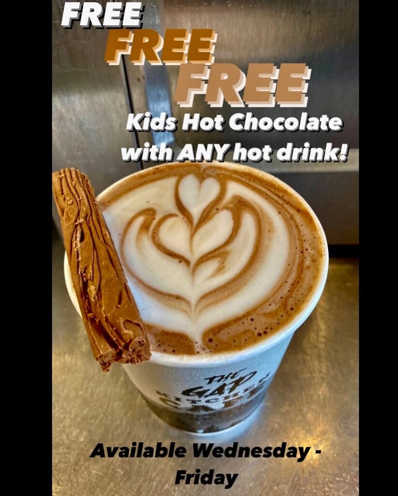 Our new Winter Midweek Special ! ❄️ Get one of our delicious Kids Hot Chocolates completely FREE with ANY Hot drink Wednesday - Friday! ☕️ 
.
#bargain #dublin #dublincafe #dublincoffee #dublineats #exploredublin #dublineatout #dublinmountains #freeindublin #offersdublin #sho…