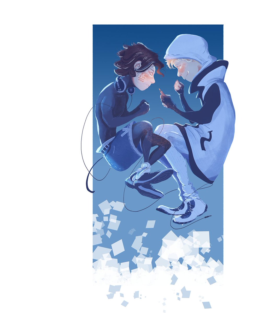 BBakaelle's tweet image. my lil messy smol beans &amp;lt;3

thank you @Fiothin !!
Webcomic: "Zocker"