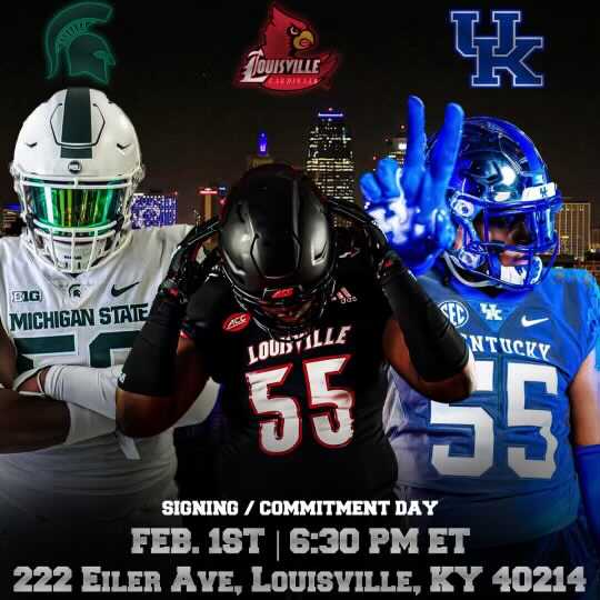 Kentucky and Louisville are the finalist for Aspirations athlete ⁦<a href="/woospencer1/">William ”woo” Spencer Jr</a>⁩. Come out to 222 Eiler Avenue tomorrow at 630pm to see Woo’s  final decision open to the public all media is welcomed doors  open at 530 pm tomorrow 2/1/23   #proofinthepudding