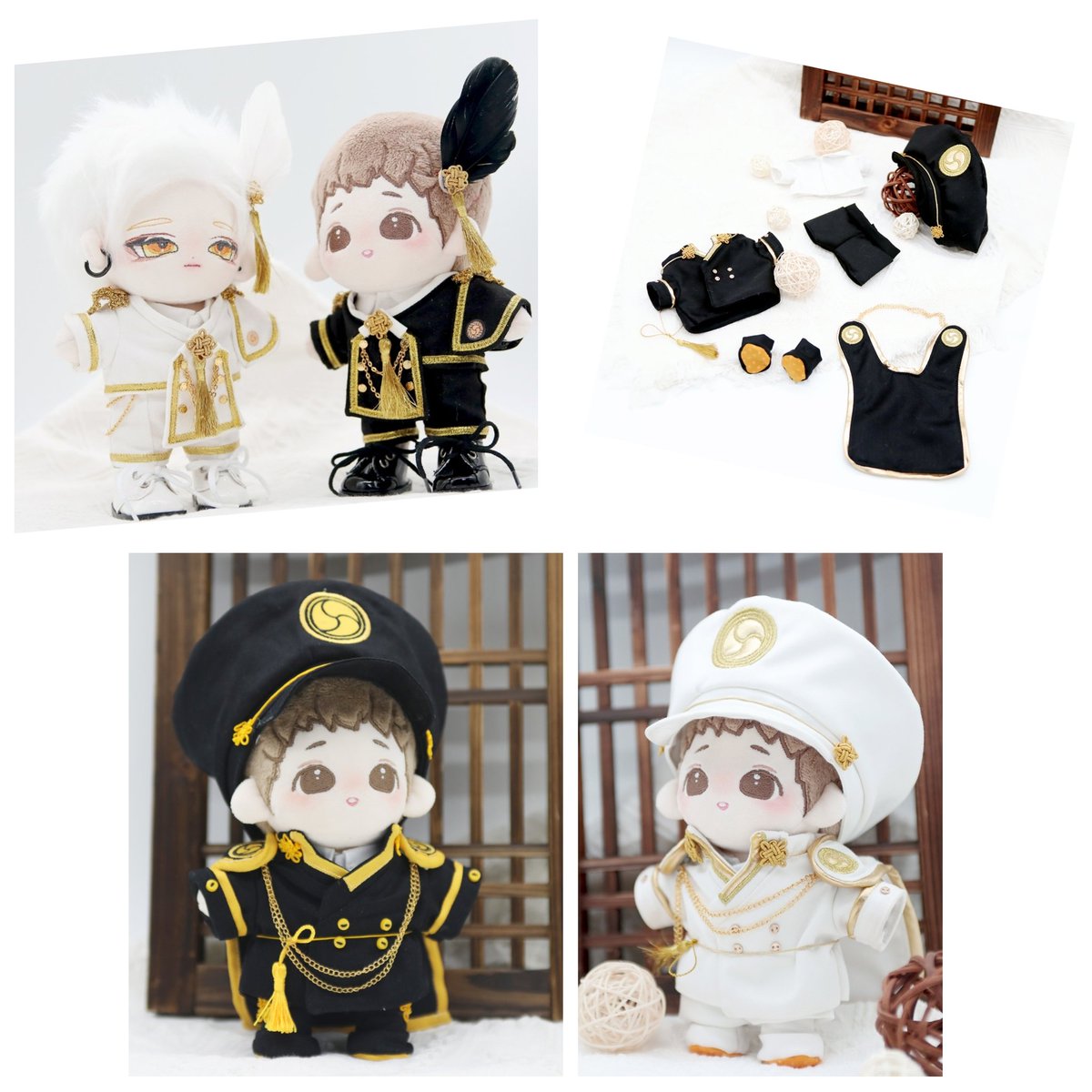 두번째 단추인✔️찬란한 명예의 제복>네 번째 단추인✔️꽃땀 황태자 옷장>시리즈는 20센치용 백색, 흑색 총 2가지 색상입니다. 📧디엠으로 문의 주세요. 고맙습니다🙇‍♀️