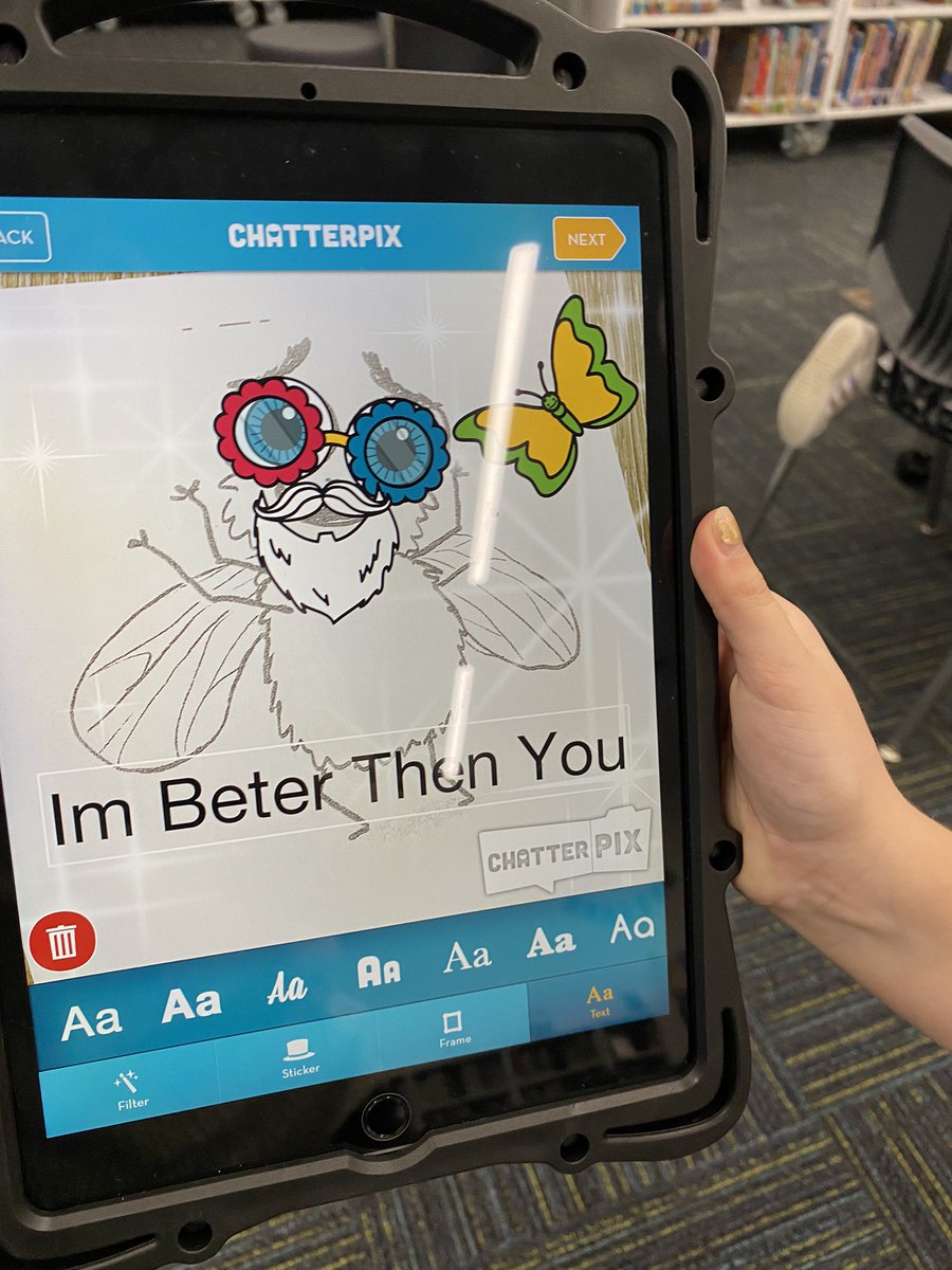 GlenhopeLibrary's tweet photo. After our author visit with @bridgetheos, Glenhope students continued the learning…We read iFly and used Chatterpix to make the fly facts we learned come to life! @GHESGators #GCISDLib https://t.co/NHM9uBnTKX