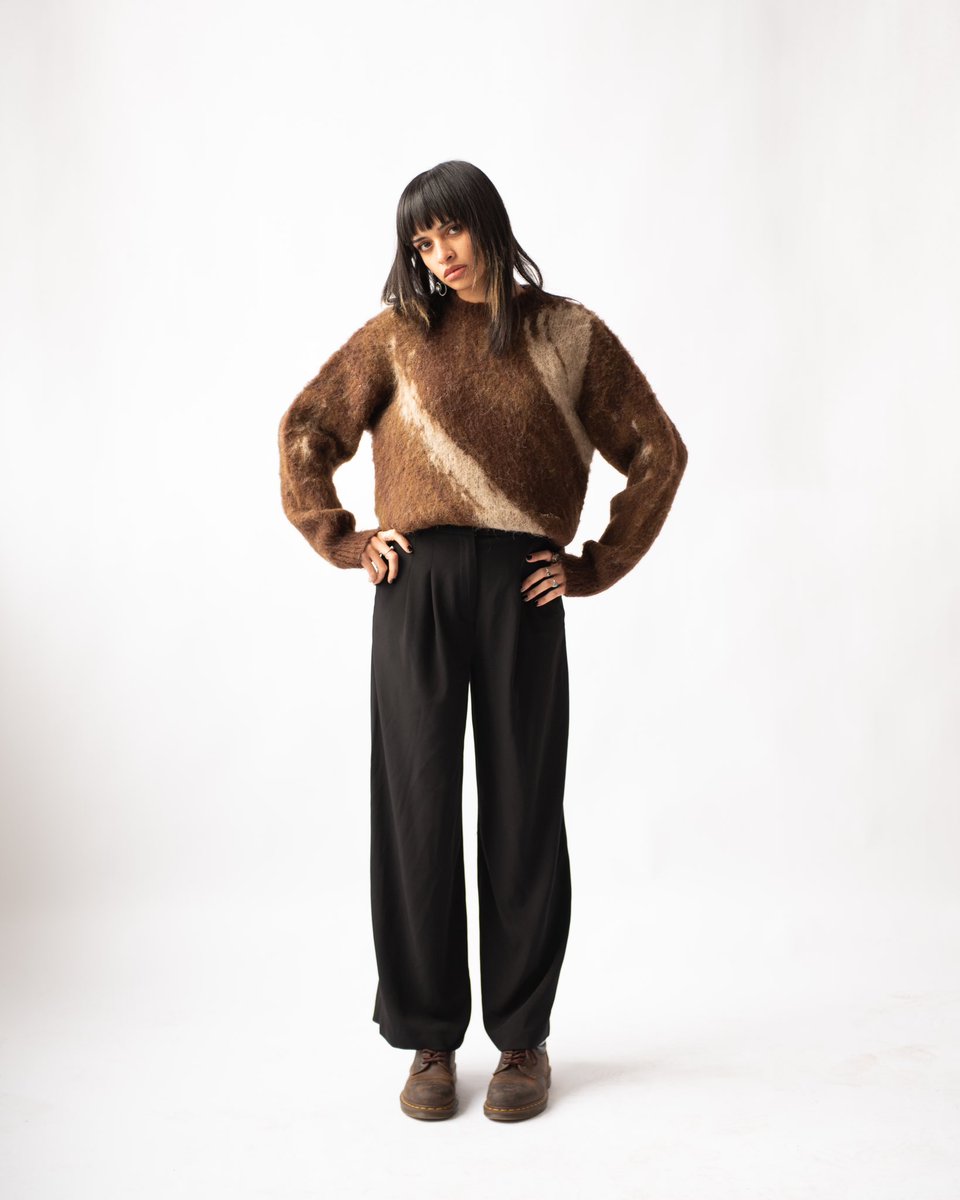 chezjackson1's tweet photo. The Trunk Mohair Sweater in Mocha, releasing this Friday at Noon EST 🥂 https://t.co/g1NkfSWRwK