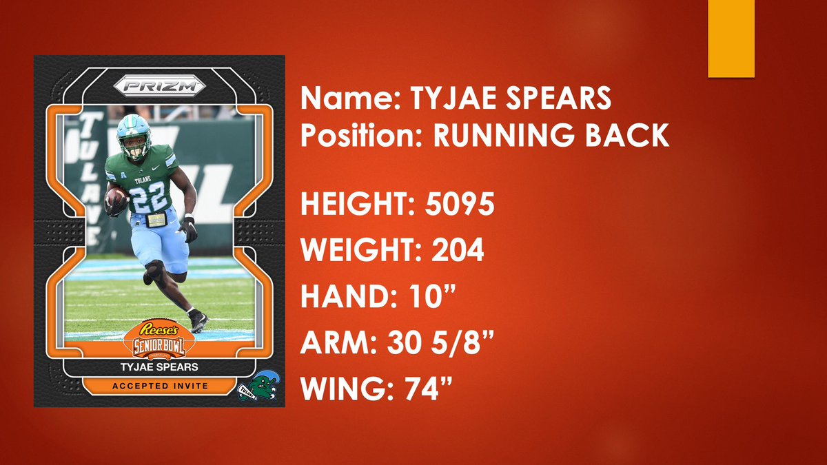 Official Senior Bowl Measurements 
#TheDraftStartsInMOBILE™️