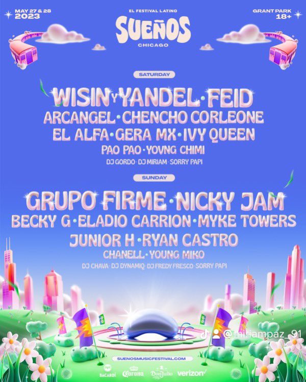 sorrypapitour's tweet photo. The Sorry Papi Tour x @SuenosFestival 😮‍💨🔥🖤 Tickets go on sale Feb 2nd @ 12 PM CT. Who are you most excited to see? https://t.co/XkgPxu3Z3p
