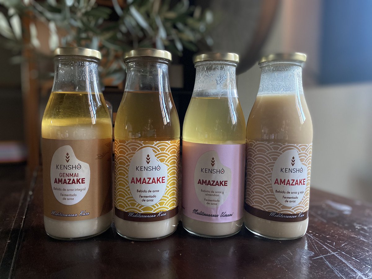 La familia de amazakes bebidos ecológicos crece, arroz blanco, integral, con almendras y soja ¡ Deliciosos! Y sin azúcar añadido, los tienes disponibles en la tienda on line