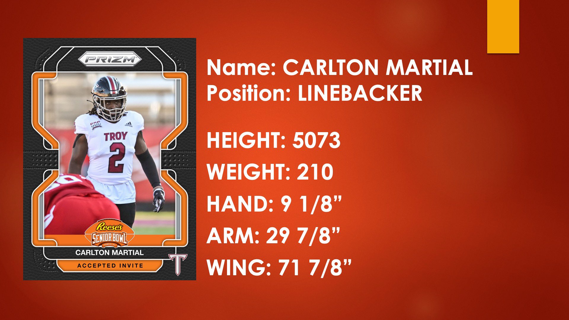 Reese's Senior Bowl on Twitter "Official Senior Bowl Measurements 