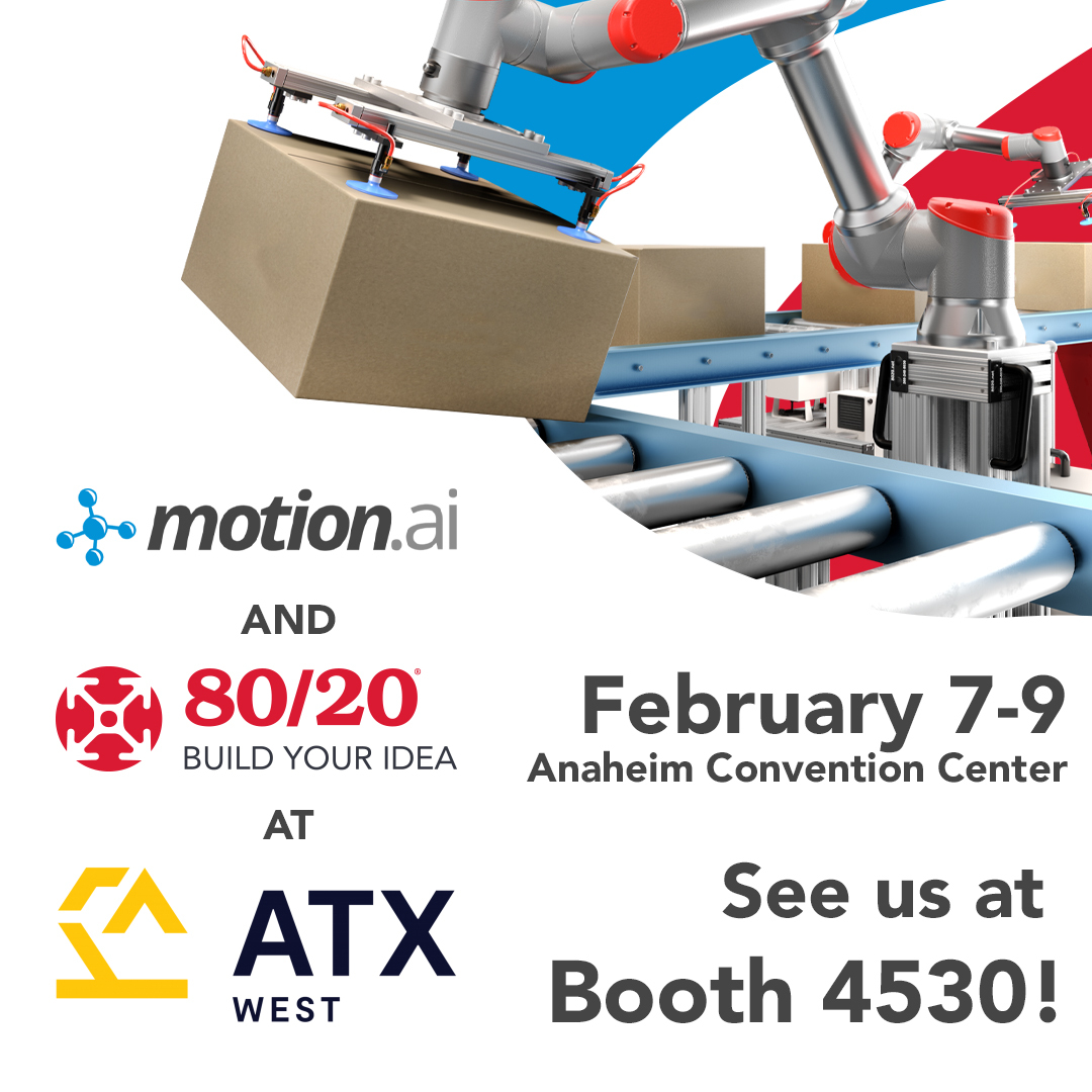 8020_LLC's tweet image. Visit 80/20 distributor Motion Ai, formerly F&amp;amp;L Industrial Solutions Inc, at the ATX West tradeshow February 7-9 in Anaheim, CA! Motion Ai will be at booth 5430 with an 80/20 demo.

#MotionAI #ATXWest