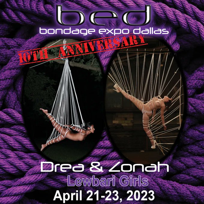 Have you guys heard? My sweet, dirty, rope bondage loving chums.. We're going to BED together! @BondageExpo<a href="/tag/bondage"class="tags"><span>#bondage</span></a><a href="/tag/flexible"class="tags"><span>#flexible</span></a><a href="/tag/rope"class="tags"><span>#rope</span></a><a href="/tag/backtobusiness"class="tags"><span>#backtobusiness</span></a><a href="/tag/suspension"class="tags"><span>#suspension</span></a>