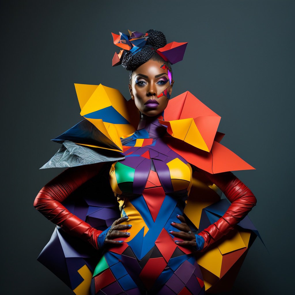 High fashion #ai art direction #midjourney #aifashion #wakandaforever inspired