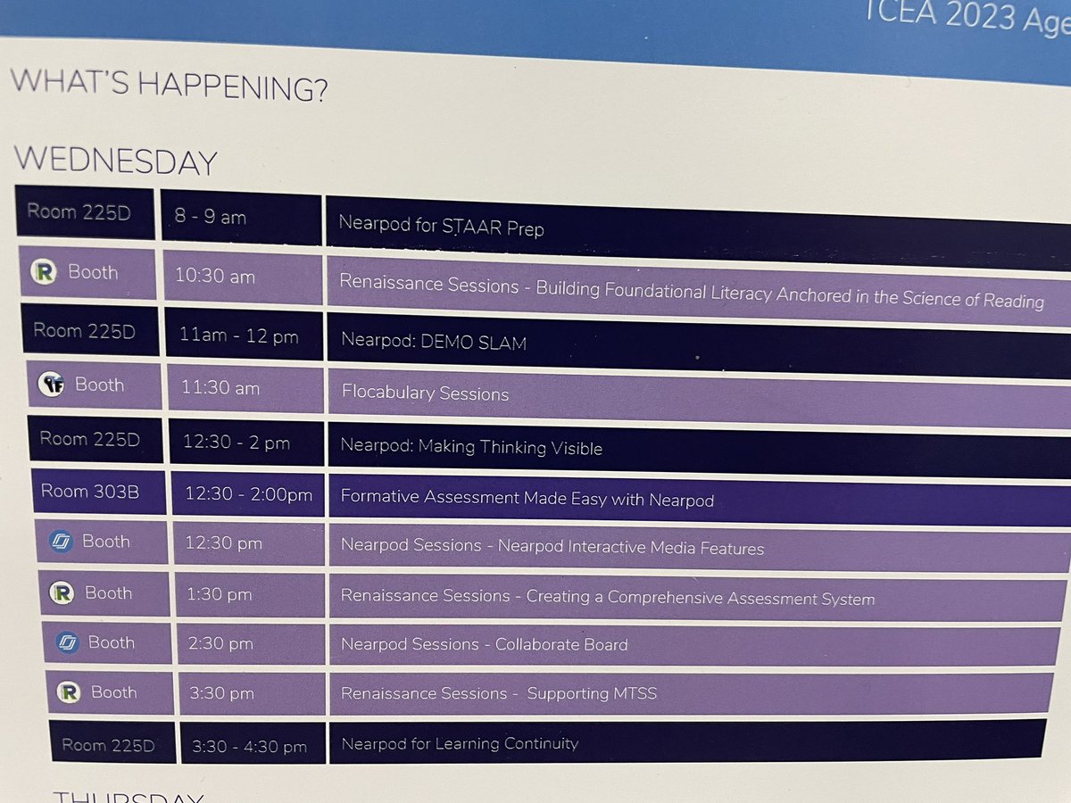 lindsayrothfeld's tweet photo. Are you at #TCEA?? Want to learn from and connect with some AWESOME people (sure, I’m biased).. head to Booth #1662 for @nearpod @flocabulary PioNear demos and Room #225D for training sessions 💃🏻 https://t.co/aHES4JkL68