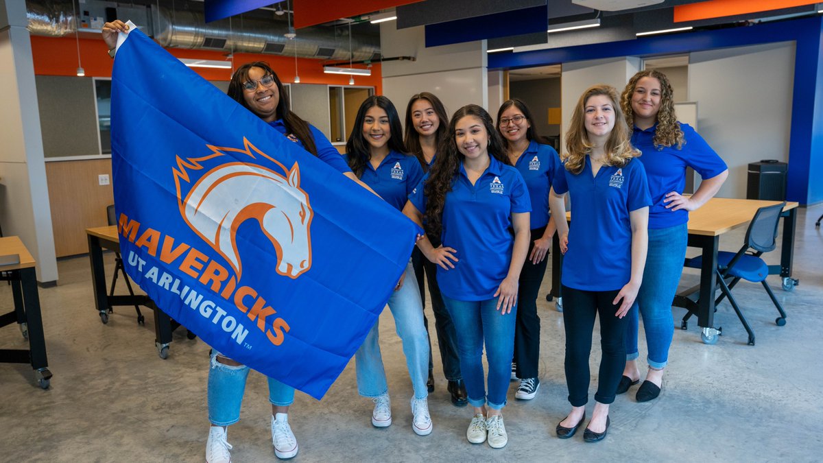 UTAeducation's tweet photo. Say hello to our new student ambassadors for the College of Education 🧡💙🧡

#UTA #LeadUTA #TeachUTA #MavUp https://t.co/XIqqxsCN9Q