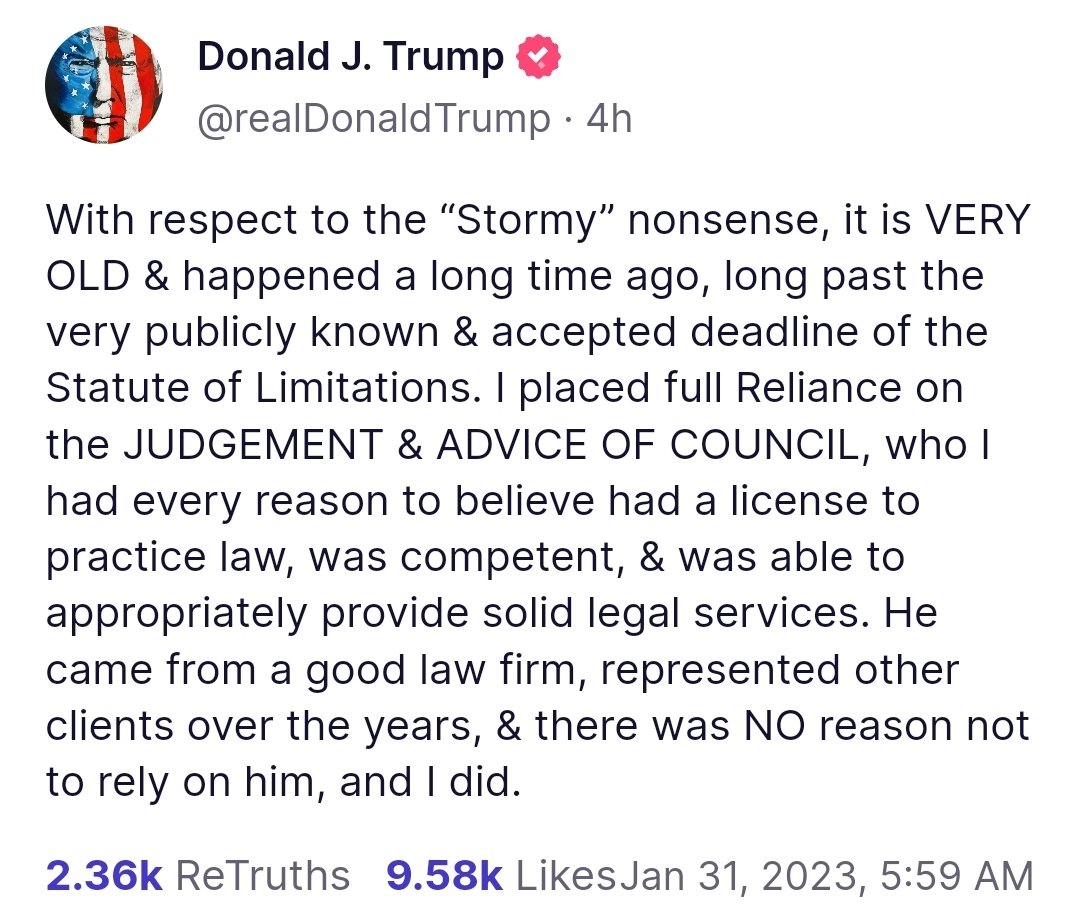 Read more about the article Trump on the “Stormy” nonsense.