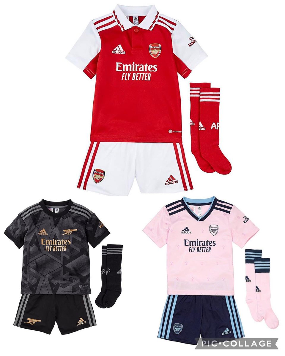 HWFootballShirt's tweet photo. North London Teams in stock &amp; ready for next day delivery £20 each ON OUR PAYDAY DEAL

All 22/23 season #THFC &amp; #AFC kits are available full kits with socks 

Ages 5/6, 6/7, 7/8, 8/9, 9/10, 10/11, 11/12, 12/13 &amp; 13/14 available 

MESSAGE TO ORDER - WE TAKE PAYPAL OR BANK TRANSFER https://t.co/GZp8gCdhtk
