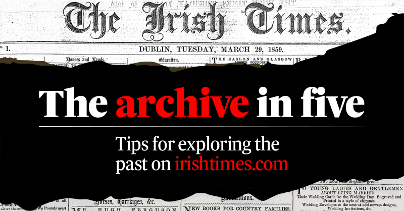 ITLostLeads's tweet image. Are you researching your ancestors, looking for old stories about the place you live, or do you simply have an interest in Irish and world history? Subscribers to The Irish Times have access to the newspaper’s extensive archive. Here are some tips to help you explore. 1/7