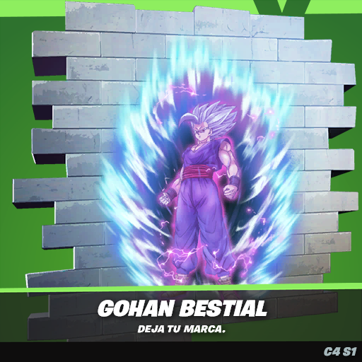 Jorge_Most's tweet photo. La verdad es que es un poco extraño que Fortnite haya introducido un spray de Gohan Bestial pero la skin no tenga este estilo adicional, cuál creéis que puede ser el motivo? https://t.co/7GlMELZcoI