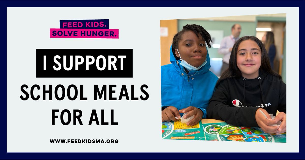 School meals are critical to the health of children and families across MA, which is why I’m proud cosponsor HD766 to ensure #SchoolMealsforAll becomes a permanent policy. I’m excited to work with @SalDiDomenico and @RepAndyVargas to make it happen. #mapoli #FeedKidsMA