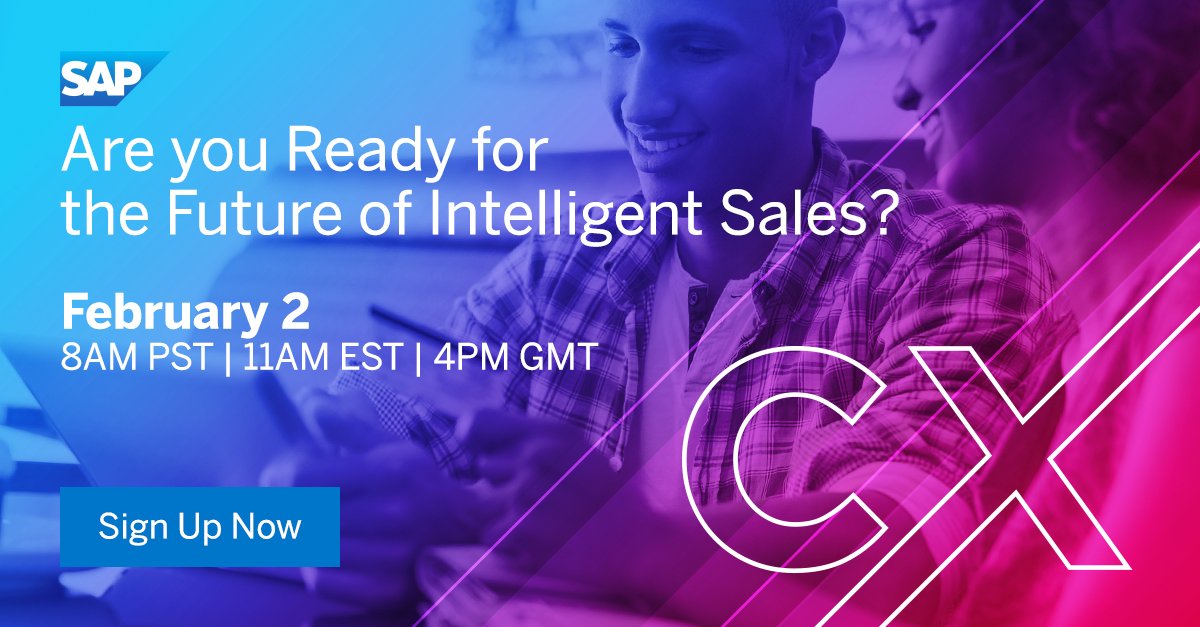 With constant change and increasing complexity, selling is more difficult than ever.

Join a conversation between <a href="/lizkmiller/">Liz Miller</a>, Constellation, and Sanjeet Mall &amp; Nitin Badjatia of SAP #CX to hear insights on the future of intelligent sales, register now 🤓 imsap.co/60173e5HB
