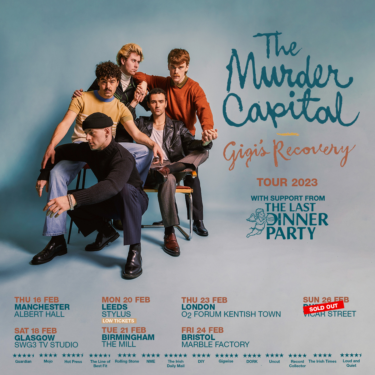 gigsandtours (@gigsandtours) on Twitter photo To celebrate <a href="/MurderCapital_/">The Murder Capital</a>'s brilliant new album 'Gigi's Recovery', we're giving away a copy of the album on vinyl, plus a pair of tickets to their upcoming UK tour! 🙌
To enter, simply follow, retweet & comment which show you'd like to go to! gigst.rs/TMC To celebrate <a href="/MurderCapital_/">The Murder Capital</a>'s brilliant new album 'Gigi's Recovery', we're giving away a copy of the album on vinyl, plus a pair of tickets to their upcoming UK tour! 🙌
To enter, simply follow, retweet & comment which show you'd like to go to! gigst.rs/TMC