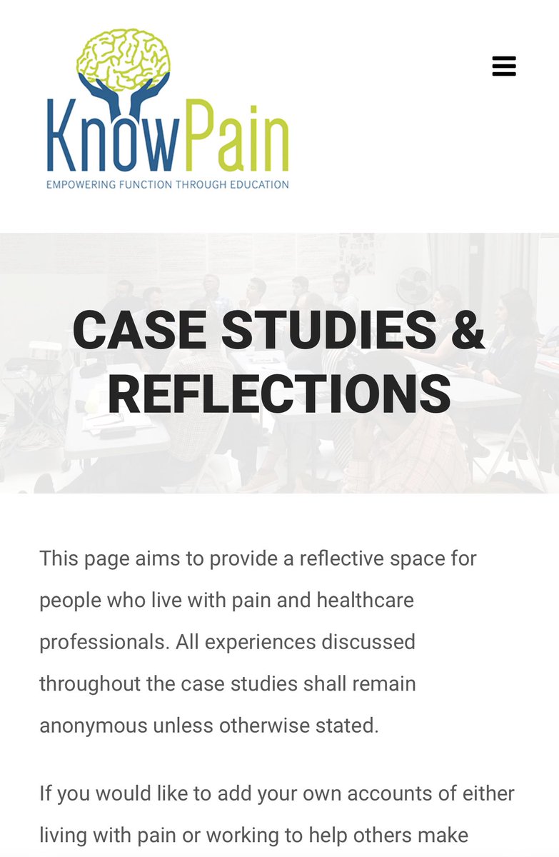 We don’t learn from experience. We learn by reflecting on experience. So here’s a collection of case studies &amp; reflections from clinicians &amp; people living with pain…
x.com/knowpainmike/s…