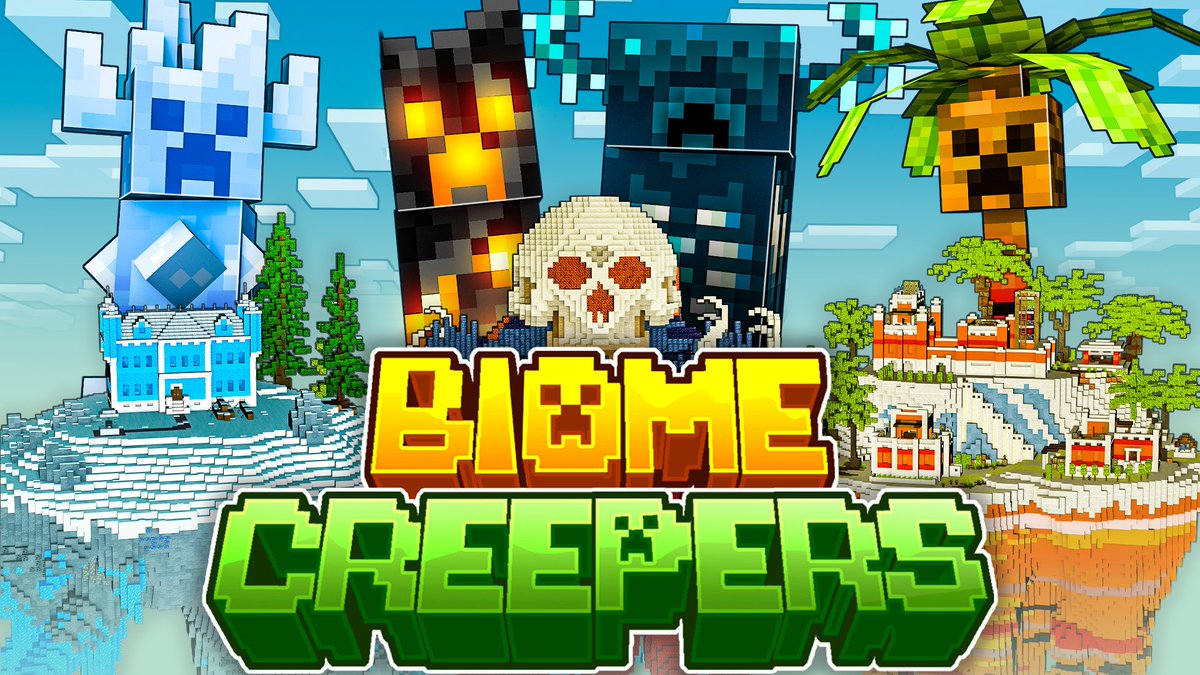 One Creeper is not enough for you? BIOME CREEPERS:
+ Over 30 new Creeper with new explosions
+ Ore Creepers
+ A huge world to explore!

map.heropixels.org/biome-creepers