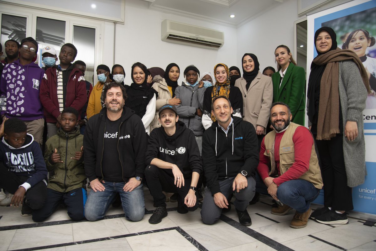 Huge thanks to our goodwill ambassador <a href="/rawvatsy/">Fabio Rovazzi</a> for his visit to #Libya. We visited <a href="/uniceflibya/">UNICEF Libya</a> Baity spaces and raised awareness on #climate. See you soon!