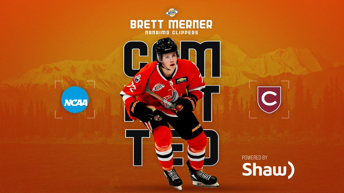 Congrats to Nanaimo Clippers D Brett Merner on his commitment to Colgate University!

#ModernHockey | <a href="/ShawInfo/">Shaw Communications</a> 

📸 @Island_Images_