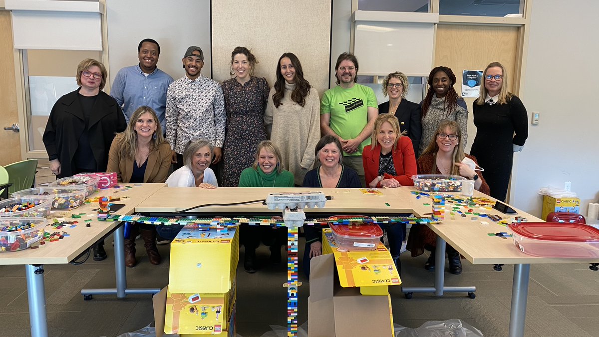 UWHalifax's tweet image. Last week, our board got together for a day of learning and planning. One of their activities involved Lego, where they worked together to Bridge the Gap, just like we do in community!

#learningwithlego #bridgingthegap