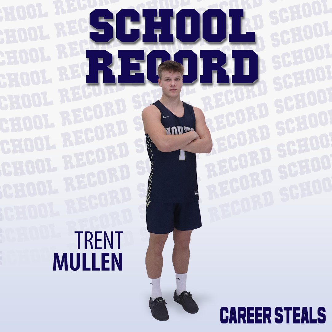 Another week... another record for <a href="/TrentMullen3/">Trent Mullen</a>  Trent broke the Career Steals record at Appleton North! He currently sits at 123 steals passing <a href="/valk_carl/">Carl Valk</a> 
#Family 
🏀⚡️💪