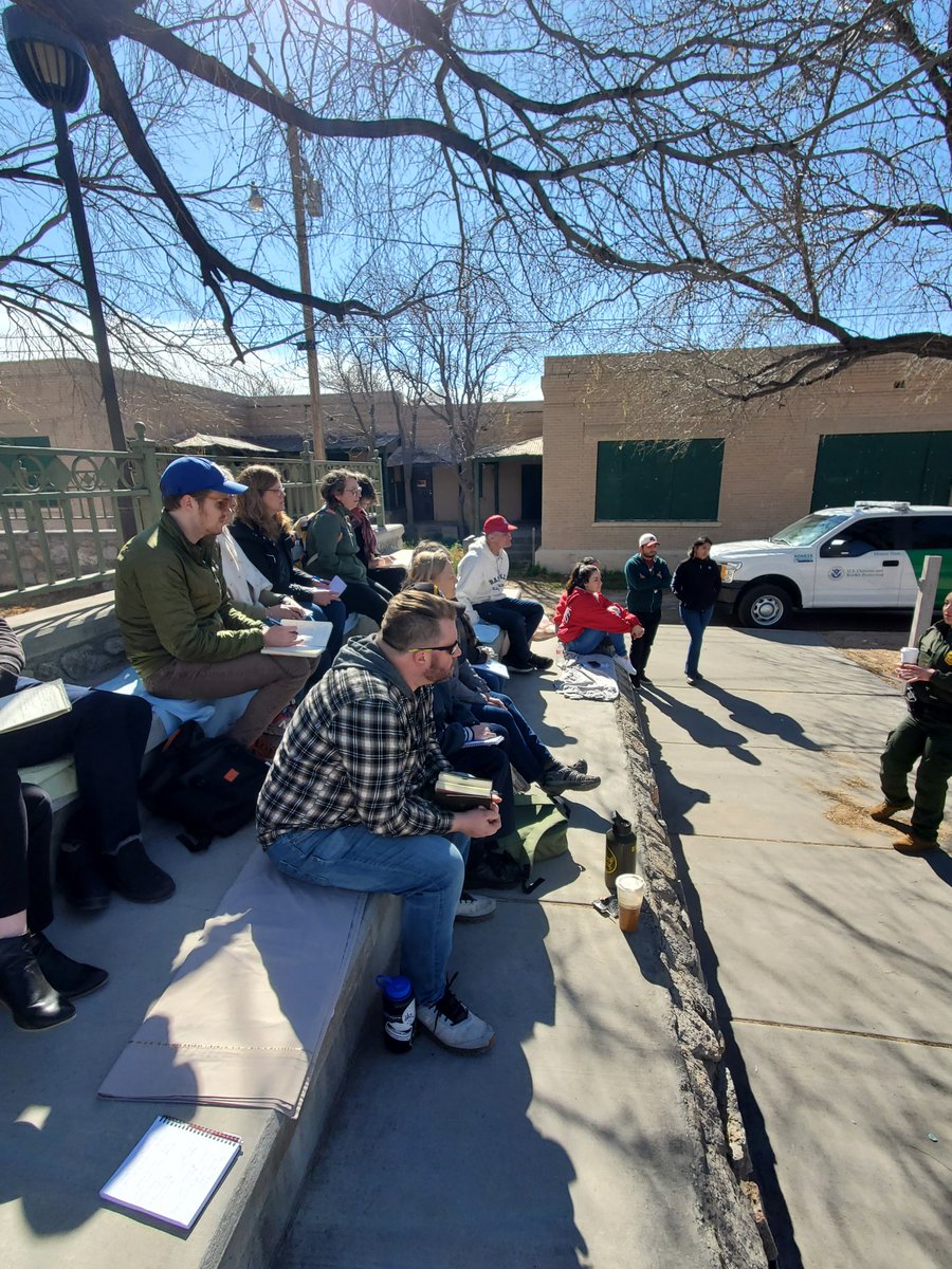 MJShort's tweet photo. At the border in El Paso listening to a presentation from the Border Patrol. https://t.co/YscGXHW6c4