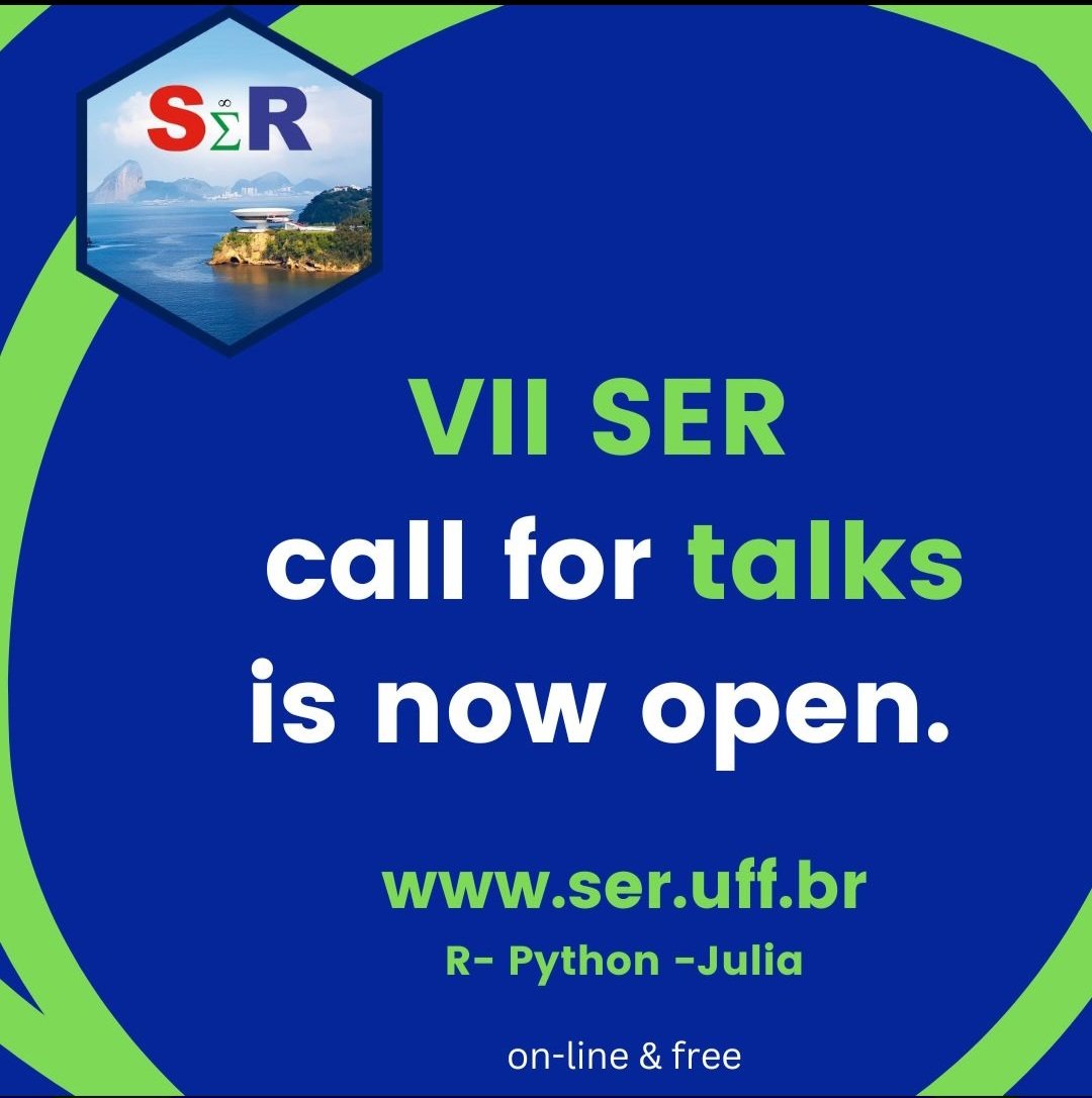 It's time for your presentation.
#rstats #Rstat #UFF #Python  #JULIA