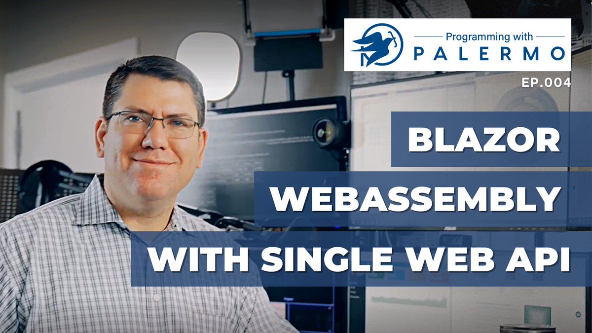 ClearMeasure's tweet image. In this episode of Programming with Palermo: Blazor WebAssembly With Single Web API    

bit.ly/3PlK5d3   

Learn about a json serialization pattern     

@jeffreypalermo    
#pwp #json #serialization #webassembly #blazor