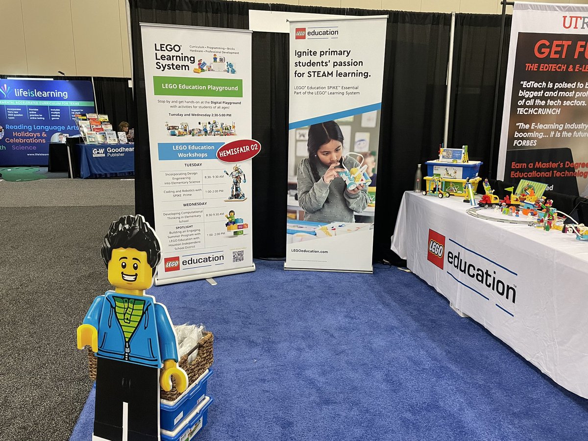 If you’re at #TCEA2023 stop by @LEGO_Education at Booth #274 or visit us in Hemisfair C2 for a hands-on experience!