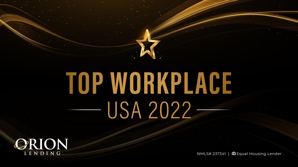 Breaking news!🗞️ Energage has recognized Orion Lending as one of the 🌟Top Workplaces in the USA for 2022!🌟 

Read more➡️bit.ly/3HKvTsx.

#topworkplace #orionlending #mortgagelending #nationaltopworkplace #toplender #topemployer #usatopworkplace