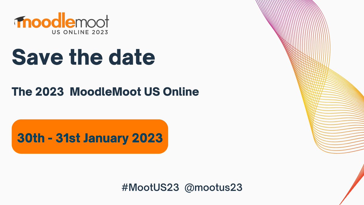 Just a heads up #MootUS23 attendees, we'll be taking an hour for lunch. Come back at 2:00 pm for the lightning presentations. See you soon! #Moodle