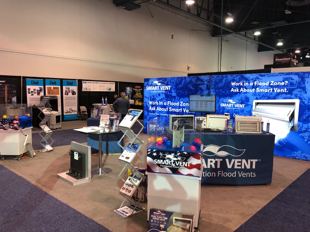 smartventnj's tweet photo. We just kicked off opening day at The NAHB @IntlBldrsShow  in Vegas! If you're here, stop by our booth (C2861), see our new products on display, and drop your business card in the bowl for a chance to win a Yeti Cooler! #IBS2023 https://t.co/AtsmFv4bA2